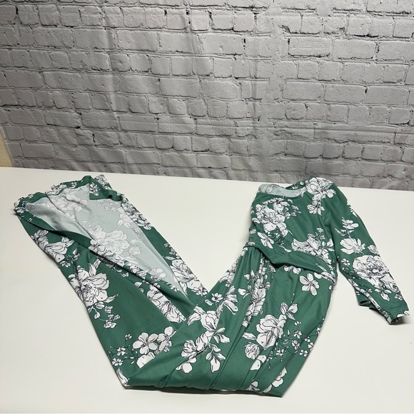 Kiyonna Green Floral Long Sleeve Dress size 1X - Picture 11 of 11